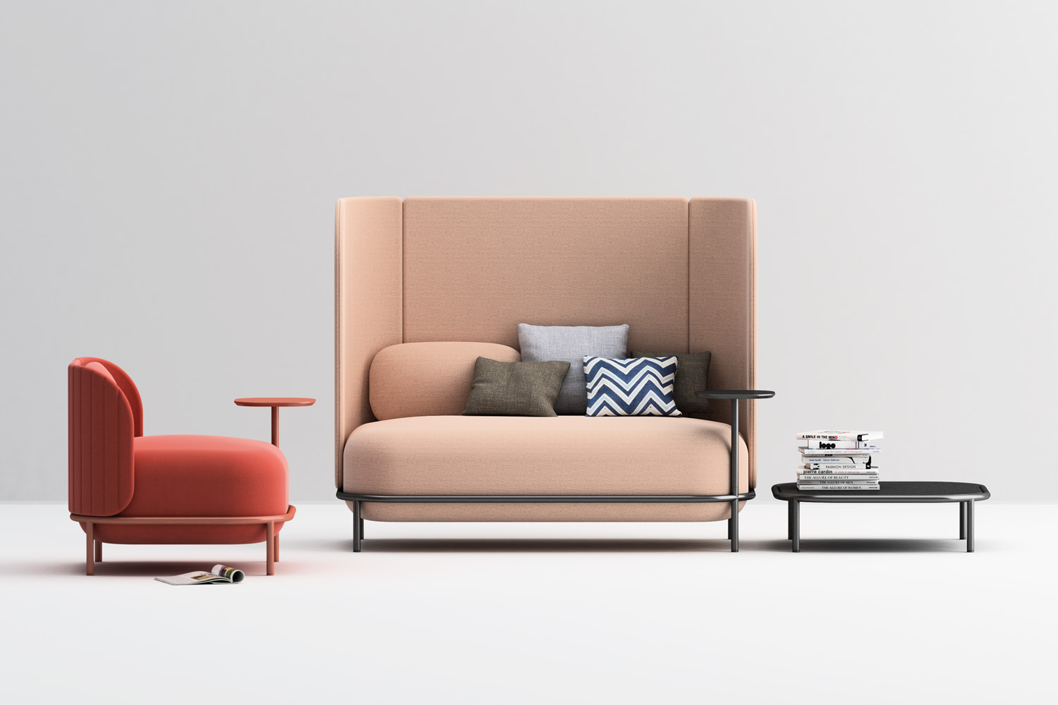 Bold sofa, lounge e side table